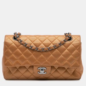 Chanel Brown Caviar Medium Classic Double Flap Bag