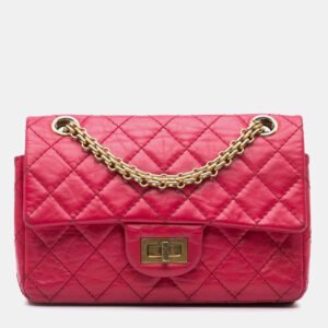 Chanel Dark Pink Calfskin Mini Reissue 2.55 Flap Bag
