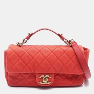 luxury-women-chanel-used-handbags-p1137266-013 Chanel Red Caviar Chic Quilt Flap Shoulder Bag