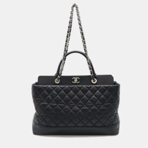 Chanel Black Leather Portobello Tote Bag