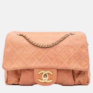 luxury-women-chanel-used-handbags-p1146162-011 Chanel Orange Quilted Calfskin Chic Quilt Flap