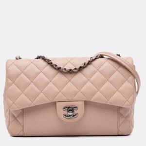 Chanel Brown Medium CC Quilted Calfskin Single Flap