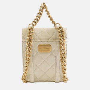 luxury-women-chanel-used-handbags-p1150776-003 Chanel White Leather Mini City School Flap Shoulder Bag