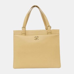 Chanel Leather Vintage Caviar Tote Bag