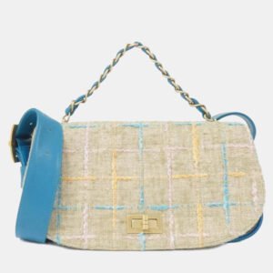 luxury-women-chanel-used-handbags-p1153711-016 Chanel Neutrals Tweed Mademoiselle Flap Bag