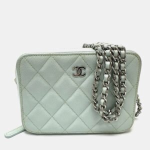 Chanel Black Leather Coco Small Flap Wallet