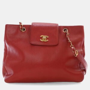 luxury-women-chanel-used-handbags-p1155697-018 Chanel Red Caviar Supermodel Shoulder Bag