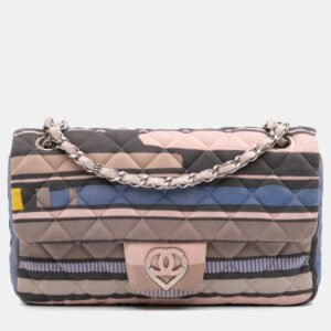 Chanel Multicolor Small Quilted Jersey Ocean Drive Flap