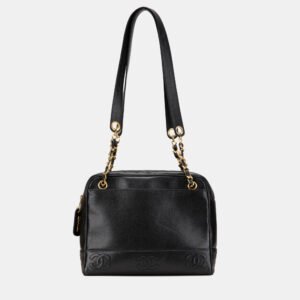 Chanel Black Triple CC Caviar Shoulder Bag