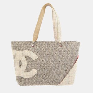 Chanel Pink Tweed Cambon Ligne Tote Bag