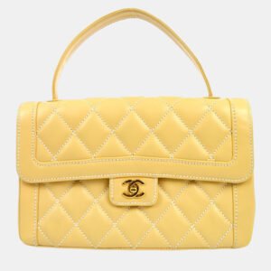luxury-women-chanel-used-handbags-p1159161-007 Chanel Beige Calfskin Wild Stitch Handbag