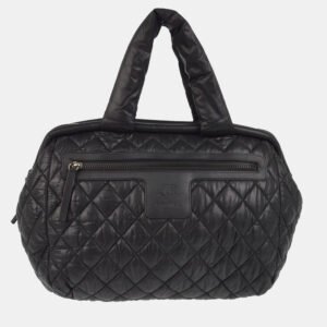 Chanel Black Nylon Coco Cocoon Handbag