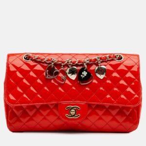 Chanel Black Large Quilted Caviar O Case Clutch