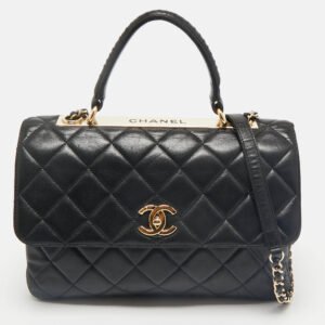 Chanel Black Quilted Leather Medium Trendy CC Flap Bag