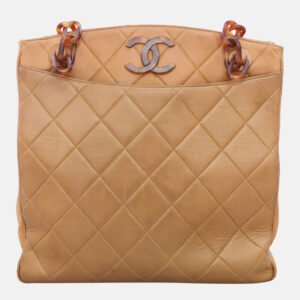 Chanel Vintage Quilted Shopper Tote