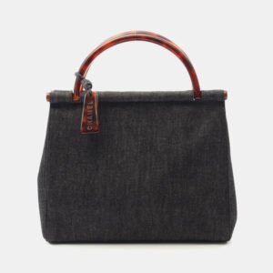 Chanel Denim Vintage Resin Top Handle Bag