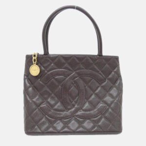 Chanel Medallion Brown Leather Tote Bag