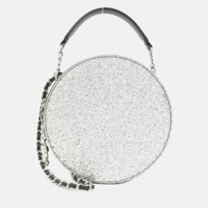 Chanel Resin Strass Large Robot Black Tweed Shopping Bag