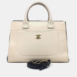 Chanel Beige Leather Neo Medium Bag