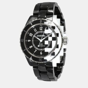 Chanel Black Ceramic J12 H7988 Automatic Women's Wristwatch 38 mm