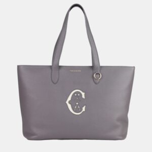 Charriol Storm Grey Leather Marie Olga Shopper Bag