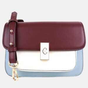 Charriol Blue/Cream/Bordeaux Leather Le Reve Crossbody bag