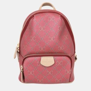 Charriol Bordeaux & Grey Leather  Back Pack