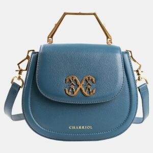 Charriol Bluish Green Leather MARIE OLGA Handbag