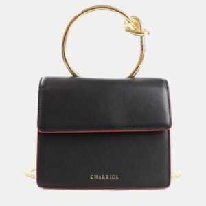 Charriol Black Leather ZENITUDE Handbag