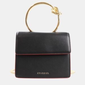 Charriol Black Leather ZENITUDE Handbag
