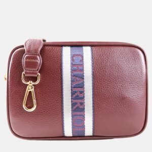 Charriol Bordeaux Leather Deauville Crossbody