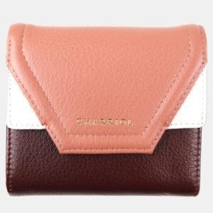Charriol Wine/Cream Leather Forever Wallet