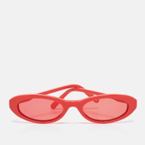 By Retrosuperfuture Grey Mirror Tuttolente Flat Shield Sunglasses