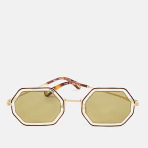 Chloe Brown/Gold CE146S Tally Geometric Sunglasses