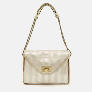 luxury-women-chloe-used-handbags-p1148510-013.jpg chloe metallic striped leather medium crystal sally flap shoulder bag