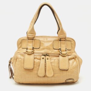 Chloe Tan Leather Bay Satchel