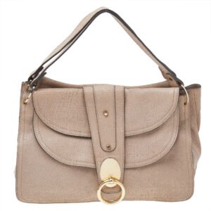 Chloe Pink Textured Leather Satchel