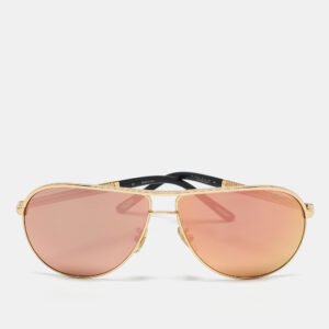 Chopard Gold Mirrored SCH A10 Aviators Sunglasses