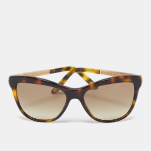 Chopard Tortoise Brown Gradient SCH189S Crystals Cat Eye Sunglasses