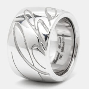 Chopard Chopardissimo 18k White Gold Ring Size 51