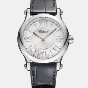 Chopard Silver Stainless Steel Happy Sport 278559 Automatic Women's Wristwatch 36 mm