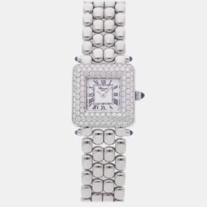 luxury-women-chopard-used-watches-p1162441-002 Chopard Happy Sport 10/6115-23 Quartz 18K Yellow Gold Diamond Dial Women's Wristwatch 22mm