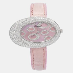Chopard Classique 139109-1003 Quartz Pink Diamond Stainless Steel Women's Wristwatch 45mm