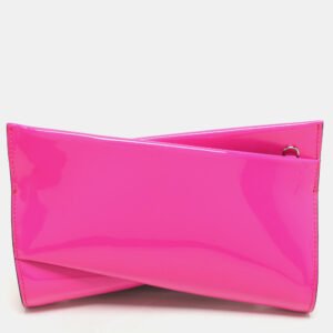 Christian Louboutin Pink Patent Leather Loubitwist Clutch