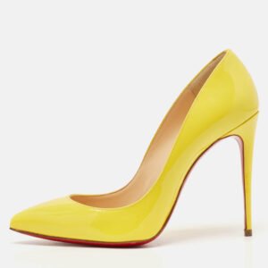 luxury-women-christian-louboutin-new-shoes-p1138388-010 Christian Louboutin Yellow Patent Leather Pigalle Follies Pumps Size 36