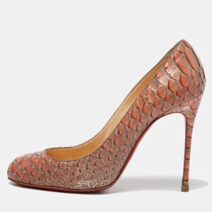Christian Louboutin Two-Tone Python Leather Fifi Pumps Size 38.5