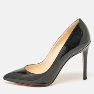 Christian Louboutin Black Patent Leather Pigalle Pumps Size 36