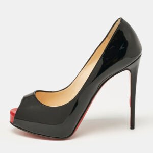 Christian Louboutin Black Patent Very Prive Pumps Size 35
