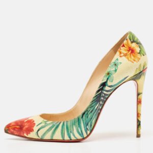Christian Louboutin Multicolor Leather Follies Pumps Size 38.5