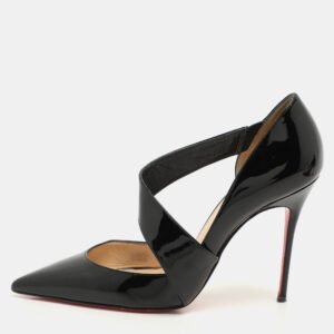 Christian Louboutin Black Patent Leather Ograde Pumps Size 39